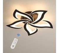 Riserva Plafonnier LED Dimmable, 40W 3000K-6500K Lampe de Plafond avec Télécommande, Créatif Pétales Design Luminaire Plafonnier Moderne pour Salon, Chambre, Salle à Manger, Φ60cm