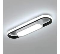 Riserva Plafonnier LED Moderne, 24W 3000LM Plafonnier Rectangulaire, Lumière Blanche Froide 6500K Lampe de Plafond en Acrylique pour Salon, Chambre, Cuisine, Couloir, Studio