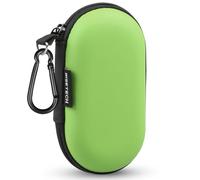 RISETECH Étui de Transport pour écouteurs en EVA avec Fermeture éclair Compatible avec EarPods, AirPods, Beats Flex, écouteurs filaires Bose, câble USB, avec Porte-clés Vert