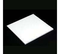 RISHORI 10pcs Feuille en Polytétrafluoroéthylène, Taille 50mm*50mm, Épaisseur 0.3-1mm, Feuille PTFE pour Utilisation Industrielle et Projets DIY,50mmx50mmx1mm