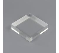 RISHORI 3x3cm Et 4x4cm Cube Acrylique Présentoirs 10PCS Clair Solide Robuste Carrés Blocs D'Affichage pour L'Affichage des Boucles d'oreilles,1cm,4x4cm