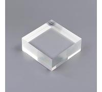 RISHORI 3x3cm Et 4x4cm Cube Acrylique Présentoirs 10PCS Clair Solide Robuste Carrés Blocs D'Affichage pour L'Affichage des Boucles d'oreilles,1.5cm,3x3cm