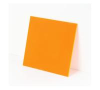RISHORI Panneau Acrylique Orange Opaque Lisse Durable Feuille Colorée Panneau De Couleurs Vives Et Vibrantes pour Le Projet D'Affichage De Fabrication De Panneaux,3mm,300x400mm