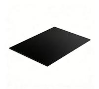 RISHORI Plaque en Plastique ABS Noir, Feuilles ABS Styrène 100mmx100mm Épaisseur 1-40mm Panneau Rigide pour Projets De Bricolage Et Décoration Intérieure,100x100x1mm
