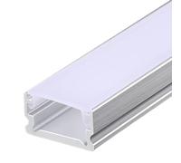 RISHORI Profilé en Aluminium pour LED, 3,3 pi/1 m, diffuseur Laiteux, profilé en Aluminium Profond, Extrusion pour Bande Lumineuse LED linéaire, sans Bordure,13mm*07mm Borderless