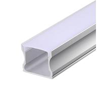 RISHORI Profilé en Aluminium pour LED, 3,3 pi/1 m, diffuseur Laiteux, profilé en Aluminium Profond, Extrusion pour Bande Lumineuse LED linéaire, sans Bordure,17mm*14mm Borderless