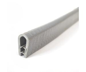 RISHORI Protections De Bord De Portière, Profilé en Caoutchouc avec Armature en Acier, 2 Mètres, pour Un Écart De 0,5 À 33 Mm, Compatible avec Les Panneaux en Bois Et en Fibre De Verre.,9mm*15mm Gray