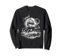 Rising from The Abyss - Gravure Classique Monstre Marin Sweatshirt