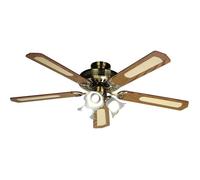 ®RisingFF Farelek Baleares Ventilateur de plafond 132 cm Brun