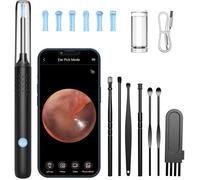 ®RisingFF Kit de nettoyage des oreilles avec caméra 1080p, otoscope avec lumière LED, pour iPhone, iPad et téléphones Android -