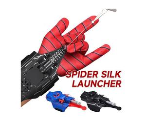 ®RisingFF Lance-toiles d'araignée, lance-corde à feu véritable, jouet de poignet, jeu de rôle, noir