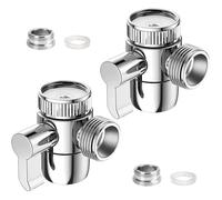 ®RisingFF Lot de 2 inverseurs de douche à 3 voies, adaptateurs M22 x M24 pour robinets de bain et de cuisine
