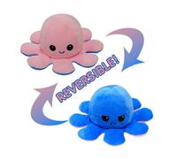 ®RisingFF Peluche pieuvre réversible double face, Pieuvre réversible