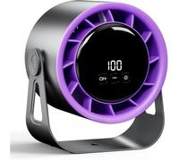 ®RisingFF Ventilateur de table sans fil, puissant, rechargeable par USB, 4 vitesses, rotation à 360°, petit ventilateur portable