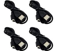 risingsaplings Lot de 2 câbles de charge USB 3DS compatibles avec Nintendo New 3DS, New 3DS XL, 3DS XL, 3DS, New 2DS, New 2DS XL, 2DS XL, 2DS, DSi, DSi XL (noir, 1,2 m)