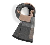 Risipu Écharpe d'hiver pour hommes Écharpe à carreaux longue et douce Écharpe en laine tricotée classique pour les pères, les amis, les maris (XYTR-44)