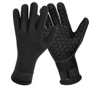 Risipu Gants en néoprène de 3 mm pour homme et femme - Gants thermiques antidérapants avec sangle de poignet réglable, parfaits pour la plongée sous-marine, la plongée avec tuba, le kayak, le surf et