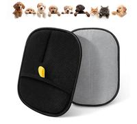 Risipu Lot de 2 gants de toilettage double face pour chien, gants d'élimination statique pour poils d'animaux, anti-peluches réutilisables pour démêler et toiletter