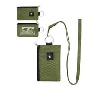 Risipu Petit Porte Carte Hommes avec Porte Badge d’Identification à Blocage RFID,Portefeuilles et Porte-Cartes Homme,Portefeuilles et Porte Cartes (1, Muiticolor-Green, One Size)