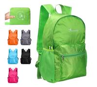 Risipu Petit sac à dos de randonnée léger et pliable - Imperméable - Durable - Pliable - Pour femme et homme - Pour randonnée, cyclisme, voyage, marche, camping, Vert M, M, Classique