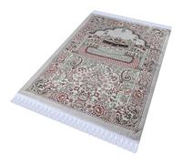Risipu Tapis de prière Musulman Portable pour Hommes, Femmes et Enfants, Set de prière Islam, Cadeau Eid Ramadan, Doux et Luxueux (TF, One Size)