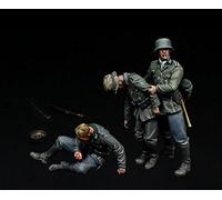 Risjc 1/35 WWII Soldat blessé Allemand Soldat en résine modèle (3 Personnes) modèle Non Peint et Non assemblé kit-419P4