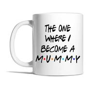 Risk-A Designs Tasse pastiche « The One Where I Become a Mummy, Mum to be », cadeau pour future mère, nouvelle maman to be