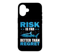Risk is Far Better Than Regret Scuba Dive Diver Diving Coque pour iPhone 16