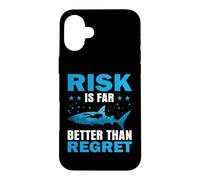 Risk is Far Better Than Regret Scuba Dive Diver Diving Coque pour iPhone 16 Plus