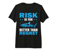 Risk is Far Better Than Regret Scuba Dive Diver Diving T-Shirt Haut de Gamme