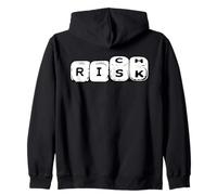 Risk Rich Dice Hustle Entrepreneur Argent Dollar Richesse Drôle Sweat à Capuche