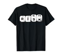 Risk Rich Dice Hustle Entrepreneur Argent Dollar Richesse Drôle T-Shirt Graphique avec Valeur