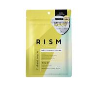RISM Daily Care Face Mask - Clear Type - 7 Sheets - Hydrating Sheet Mask with Vitamine C & E Dérivatifs - Pore Refining & Refreshing Care - Fragrance Free - Made in Japan