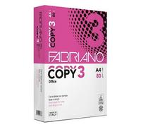 Ramette papier A4 80g Fabriano Copy 3 - 500 feuilles - Blanc - Lot de 5
