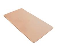rismart Elastique Nappe de Table Cuir PU Nappe Rectangulaire Imperméable Résistant à l'huile Couverture Marron,80_x_140_cm