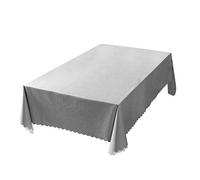 rismart Imperméable Nappe Rectangulaire PVC Nappes de Table pour Salle à Manger Cuisine Gris 100_x_160_cm