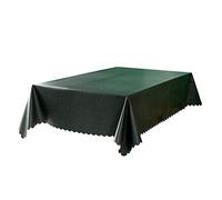 rismart Imperméable Nappe Rectangulaire PVC Nappes de Table pour Salle à Manger Cuisine Vert Foncé 140_x_240_cm
