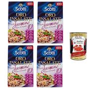 Riso Scotti Oro Insalate Con Jasmine, Risi D'Oriente Reissalate mit Jasmin, Risi D'Oriente 4x800gr + Italian Gourmet polpa 400g