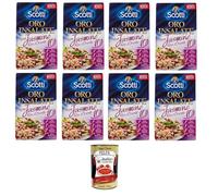 Riso Scotti Oro Insalate Con Jasmine, Risi D'Oriente Salades de riz au jasmin, Risi D'Oriente 8 x 800 g + Italian Gourmet Polpa 400 g