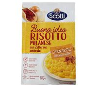 Riso Scotti Risotto Milanese Riz Carnaroli au safran ambré sans gluten 210 g