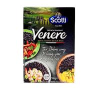 Riso Scotti, Venere Rice 500 g, riz italien avec goût et parfum aromatique, prêt à 12 pouces, icône de la tradition italienne, nourriture Sana, 500 g