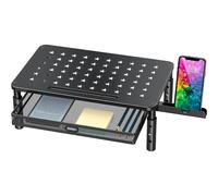 Rison de support de moniteur Zimilar avec tiroir en maille metallique Hauteur reglable avec support de telephone pour ordinateur portable Imprima