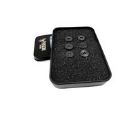 RISON-Titanium 6 Pièces Boulons de Volant à Six Pans Creux en Titane M5x0.8x12mm, Vis de Volant de Voiture à Tête Fraisée, Vis à Tête Plate de Montage pour Volants de Course