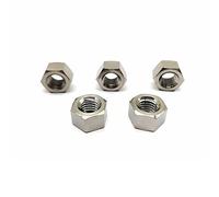 RISON-Titanium Écrou Hexagonal en Titane M7, Écrous Hexagonaux et Mecaniques DIN 934, Ecrou Frein Hexagonal de Blocage pour Vis, Boulons Filetés & Tiges Filetées, 5 Pièces