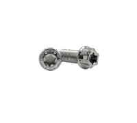 RISON-Titanium Lot de 2 Boulons en Titane M6 M8 M10, Boulons à Bride Tête Torx, Vis d'étrier de Frein, Boulons Fixations Double Drive pour Motos, Vélos