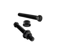 RISON-Titanium Lot de 2 vis en titane - Vis de serrage de chaîne - Suspension de roue - Vis de réglage d'essieu M8 x 1,25 x 53 mm - Vis de réglage de l'axe hexagonal en titane - Vis de réglage de