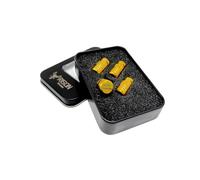 RISON-Titanium Lot de 4 bouchons de valve de voiture | Capuchons de valve de pneu de voiture en titane universel pour voiture, SUV, moto