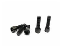 RISON-Titanium Lot de 5 Vis Hexagonales en Titane pour Vélo M5x18mm, Boulons de Tige de Vélo avec Rondelle, Vis de Potence de Vélo Vis Porte Bidon pour VTT, Vélo de Route