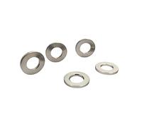 RISON-Titanium Rondelle Plate en Titane M3, 5 Pièces Rondelles Metal DIN125 6AL4V Qualité Aérospatiale Grade 5, Rondelles de Blocage Joint Plat Bague d'étanchéité pour Vis Boulon écrou