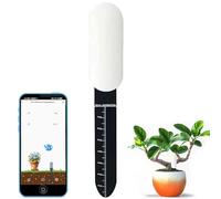 RISOON Capteur d'humidité du sol intelligent Zigbee nécessaire, mesure précise, sonde capacitive, compteur d'humidité/température pour plantation de jardin, compatible avec Homey, Hubitat, SmartThings